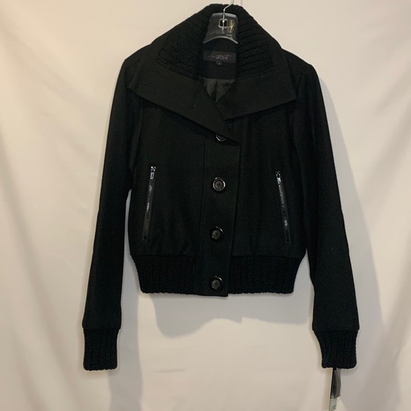 Black Rivet Jackets & Blazers - BLACK RIVET x WILSON’S LEATHER | Bomber/Varsity Jacket